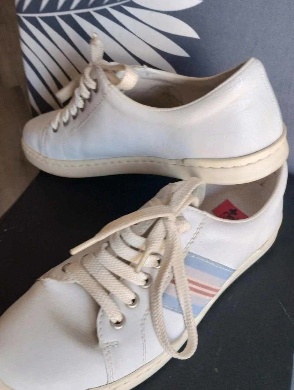 White women's sneakers, Rieker, P37 – photo 4